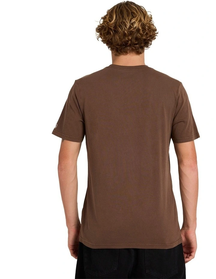 Aus Wash T-Shirt in Brown Stone image 2