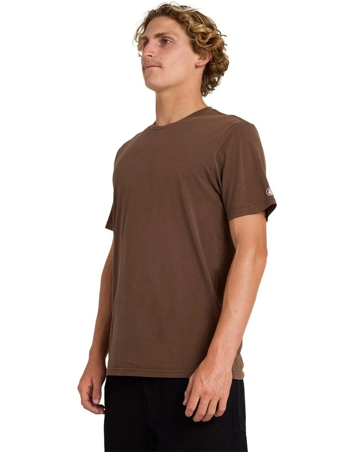 Aus Wash T-Shirt in Brown Stone image 3
