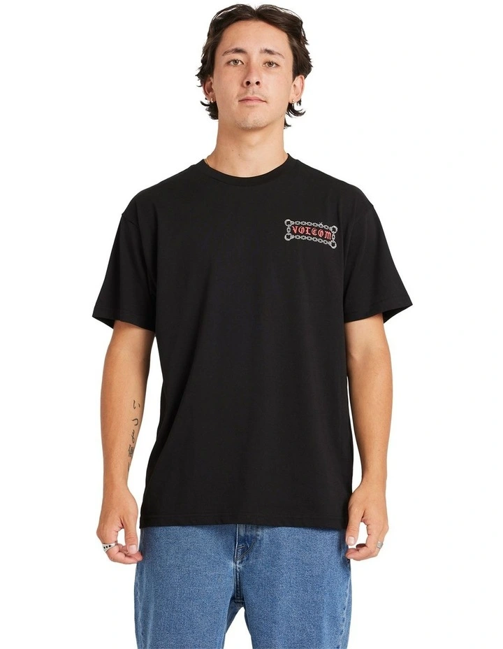 Featured Artist Daniel Shepard Unlocked T-Shirt in Black image 1