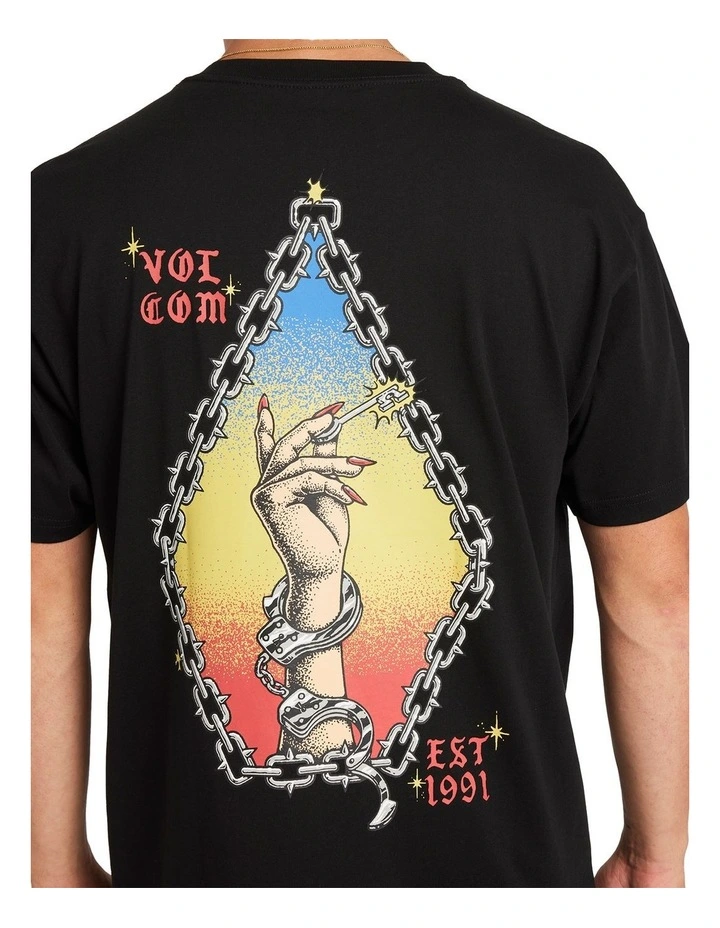 Featured Artist Daniel Shepard Unlocked T-Shirt in Black image 4