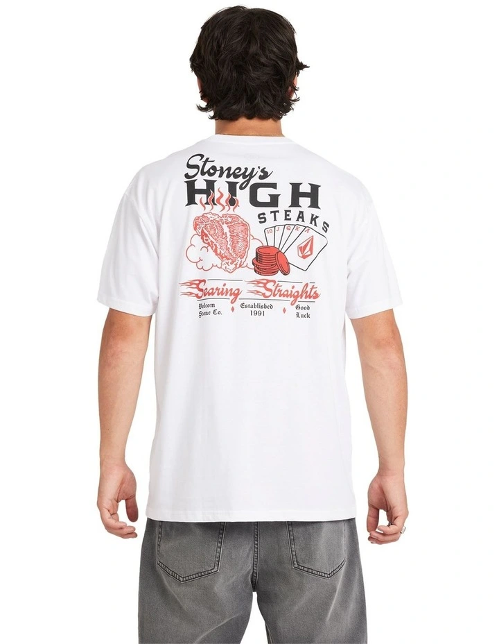 High Steaks T-Shirt in White image 2
