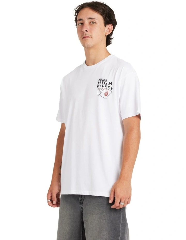 High Steaks T-Shirt in White image 3