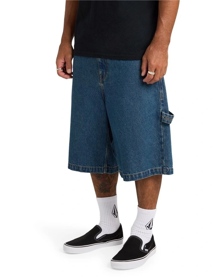 Stonemill Denim Shorts in Indigo Ridge Wash image 3