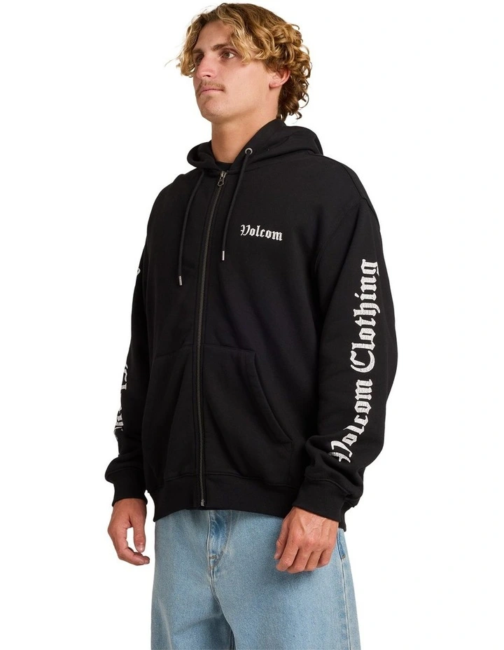 Core Gnar Zip Fleece Top in Black image 3