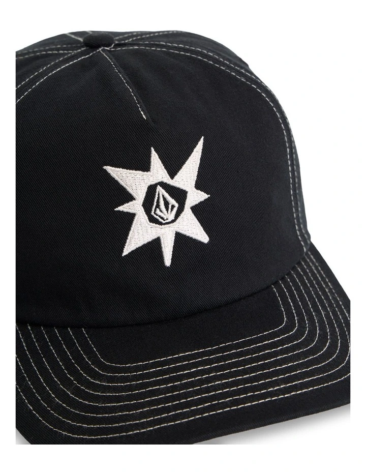 Stone Star Hat in Black image 3