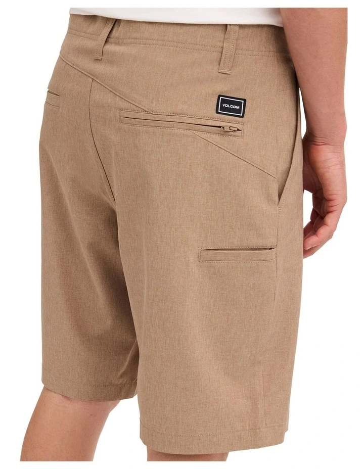 Kerosene Chino Shorts In Khaki image 4