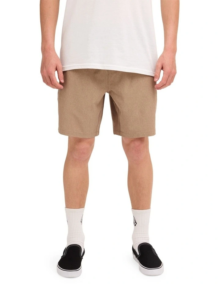 Stones Hybrid Shorts in Khaki image 1
