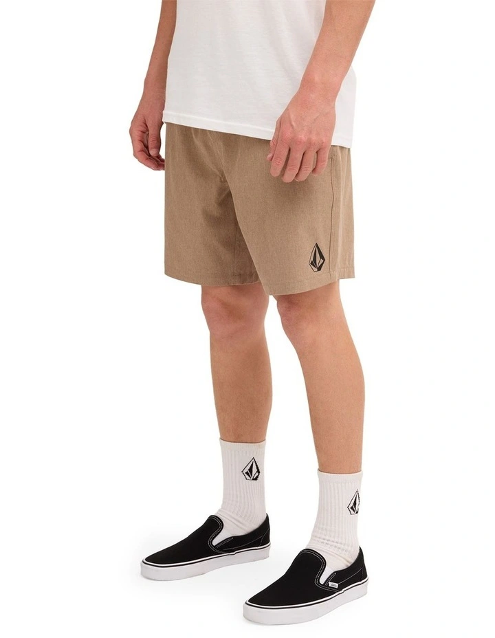 Stones Hybrid Shorts in Khaki image 3