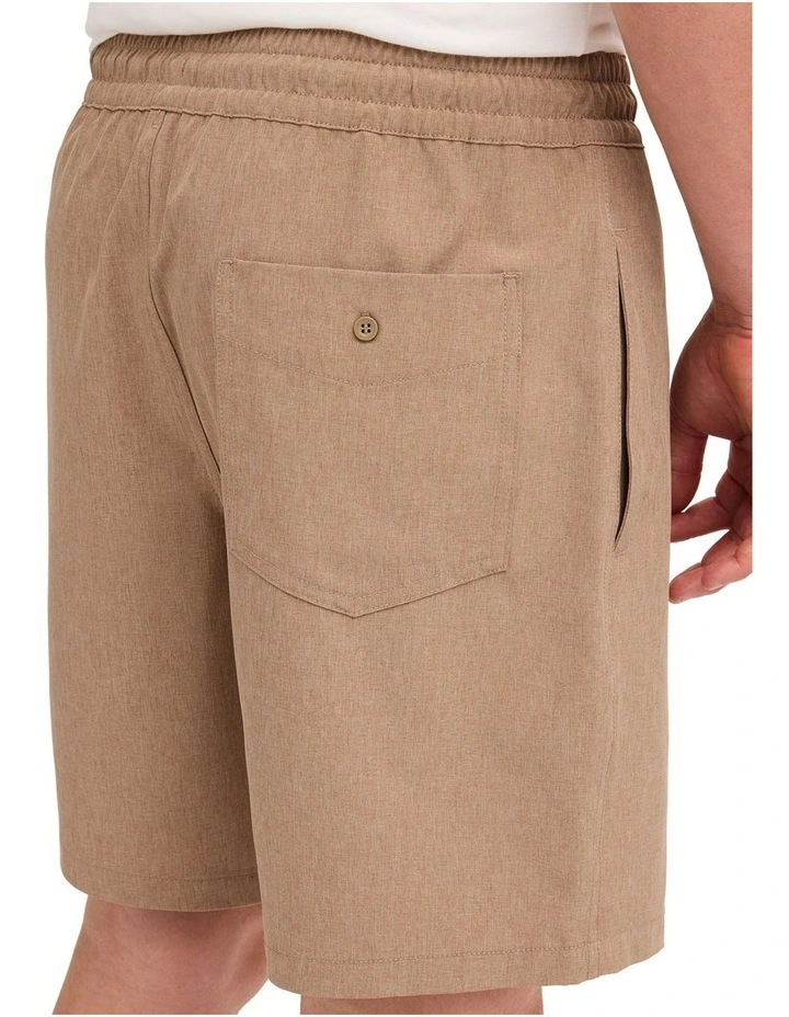 Stones Hybrid Shorts in Khaki image 4
