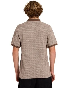 Stonelord Polo Short Sleeve Shirts in Brown Stone