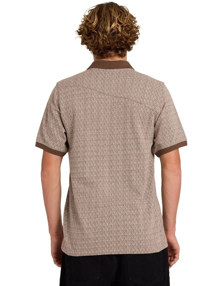 Stonelord Polo Short Sleeve Shirts in Brown Stone image 1