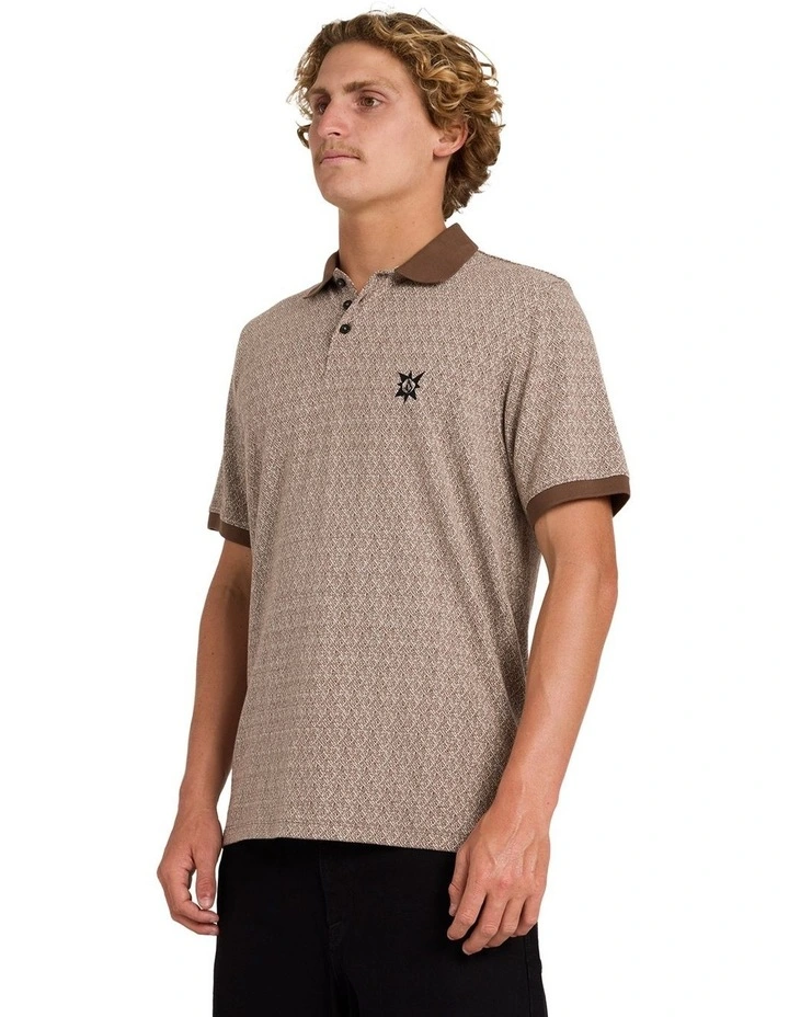 Stonelord Polo Short Sleeve Shirts in Brown Stone image 3