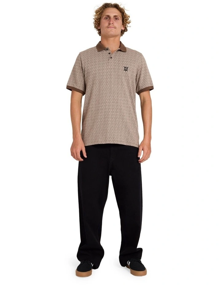 Stonelord Polo Short Sleeve Shirts in Brown Stone image 5
