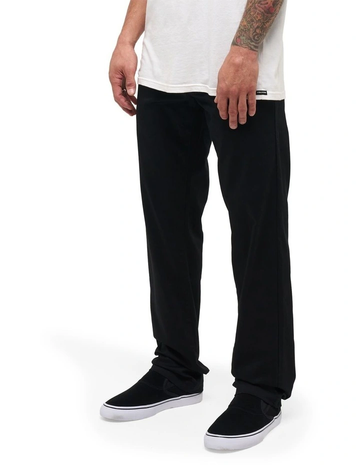Frickin Modern Stretch Chino Pants in Black image 3