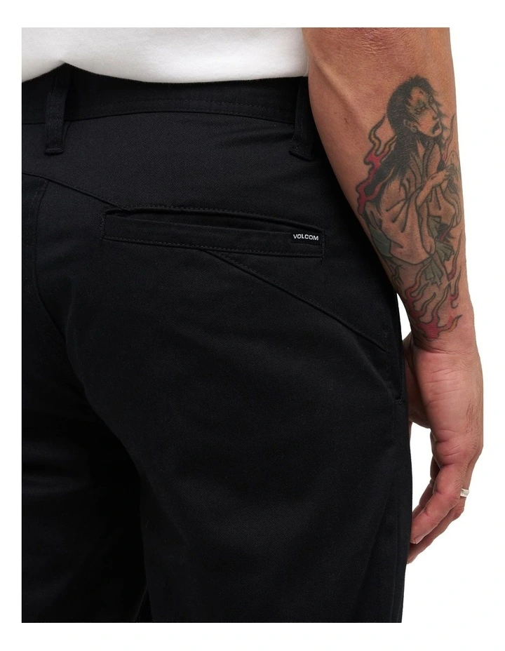 Frickin Modern Stretch Chino Pants in Black image 4