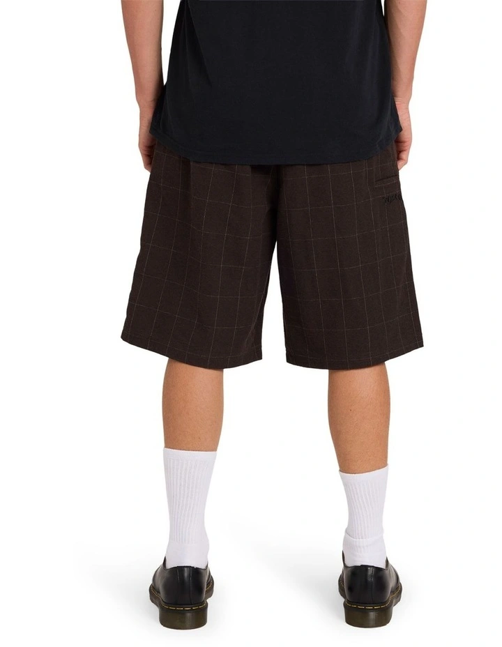 Holter Pleated Shorts in Brown Stone image 2