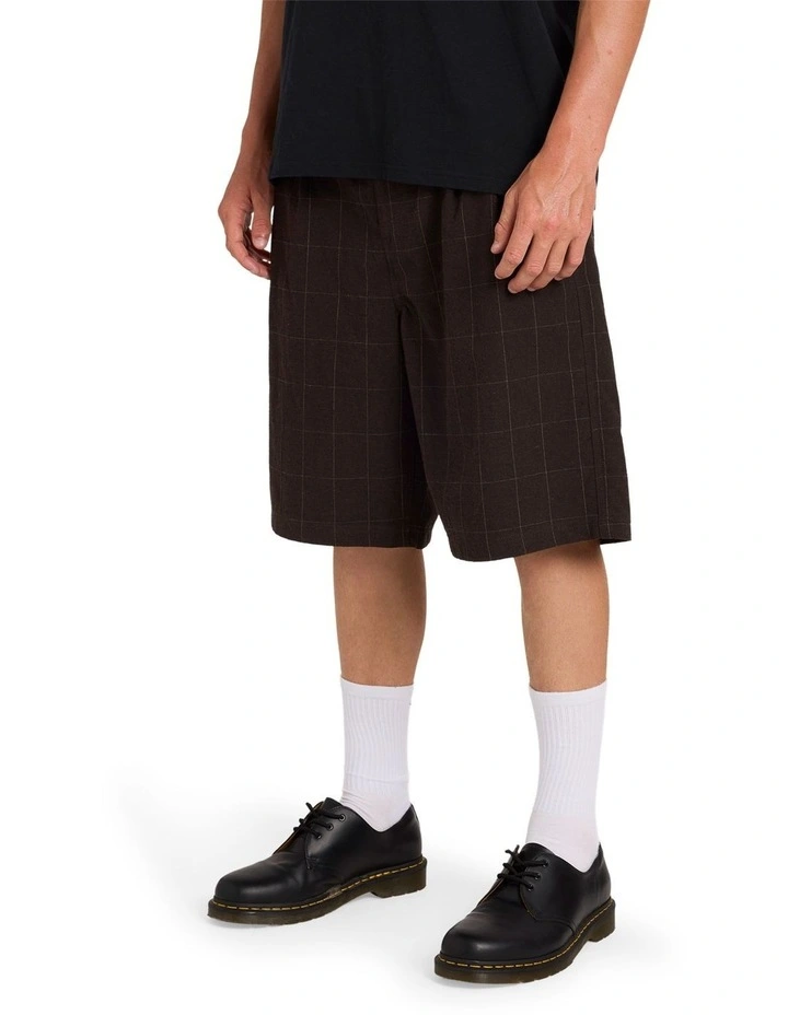 Holter Pleated Shorts in Brown Stone image 3