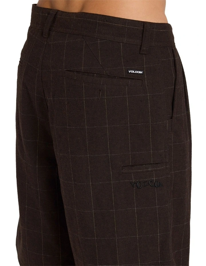 Holter Pleated Shorts in Brown Stone image 4