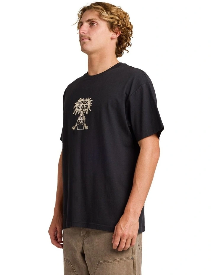 I Go Psycho T-Shirt in Black image 3