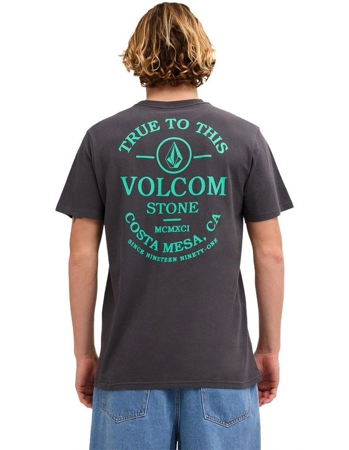 Anchored T-Shirt in Asphalt Black image 2