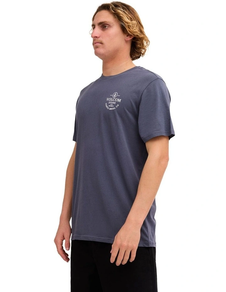 Anchored T-Shirt in Vintage Navy image 3