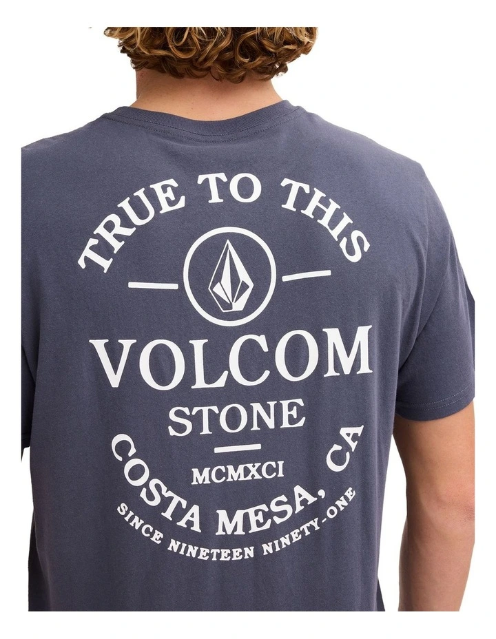 Anchored T-Shirt in Vintage Navy image 4
