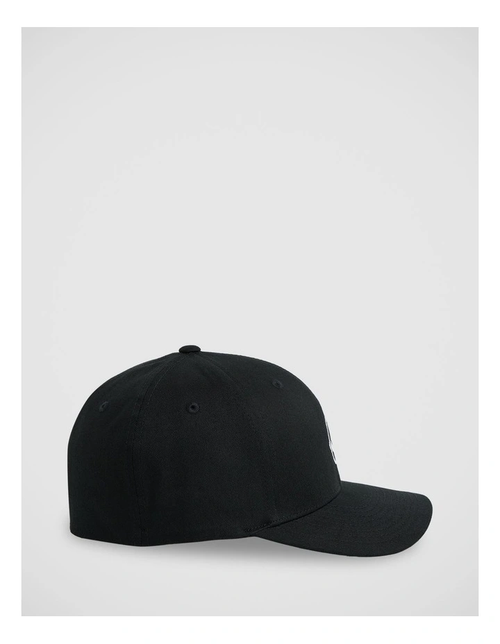 Full Stone Flexfit Hat in Black image 3