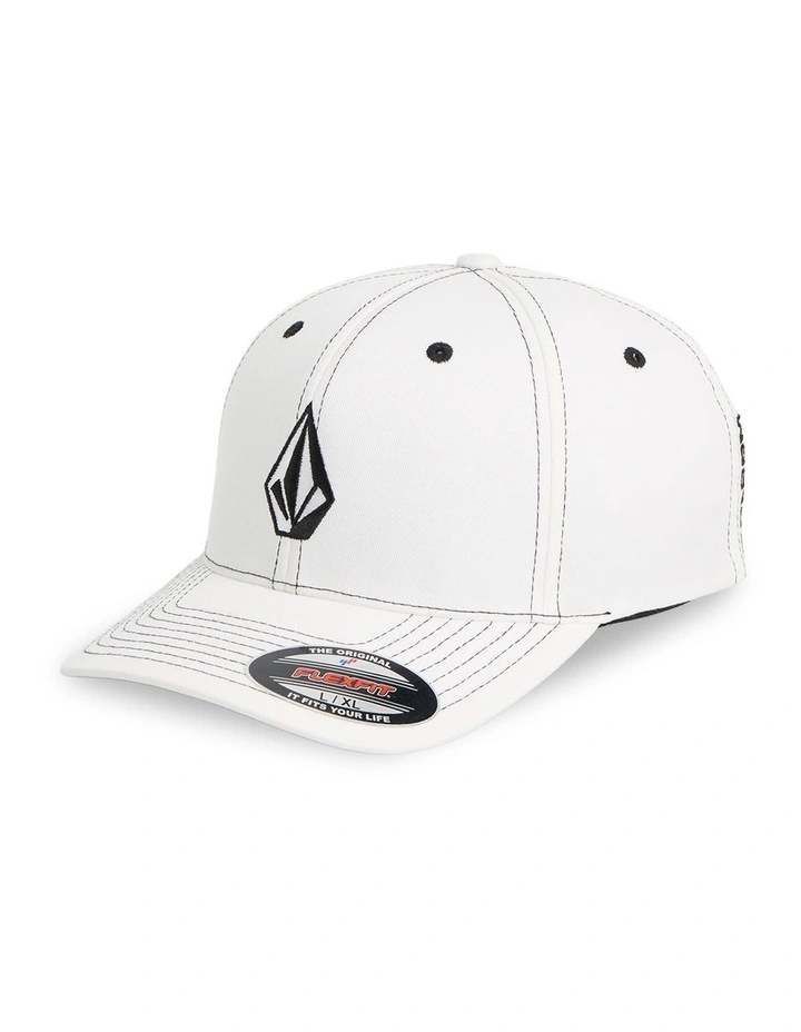 Full Stone Flexfit Hat in White image 1