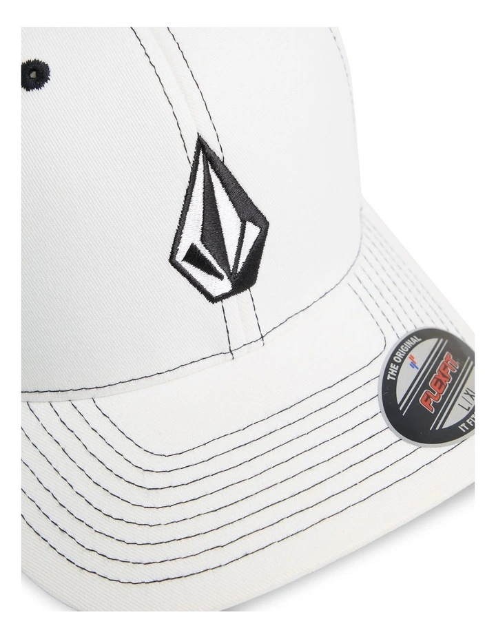 Full Stone Flexfit Hat in White image 3