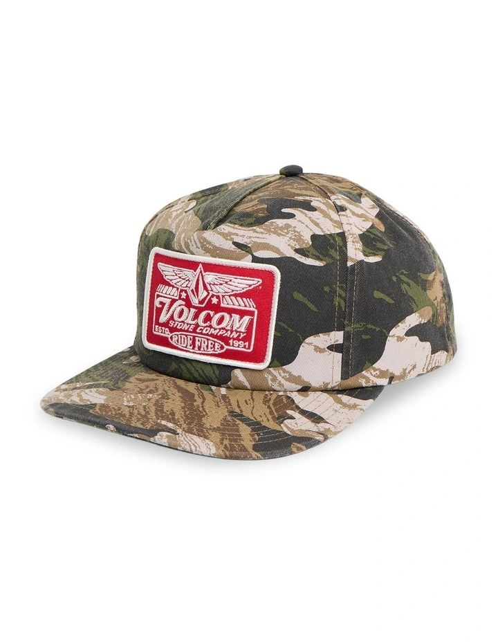 Ride Free 5 Panel Cap in Camo image 1