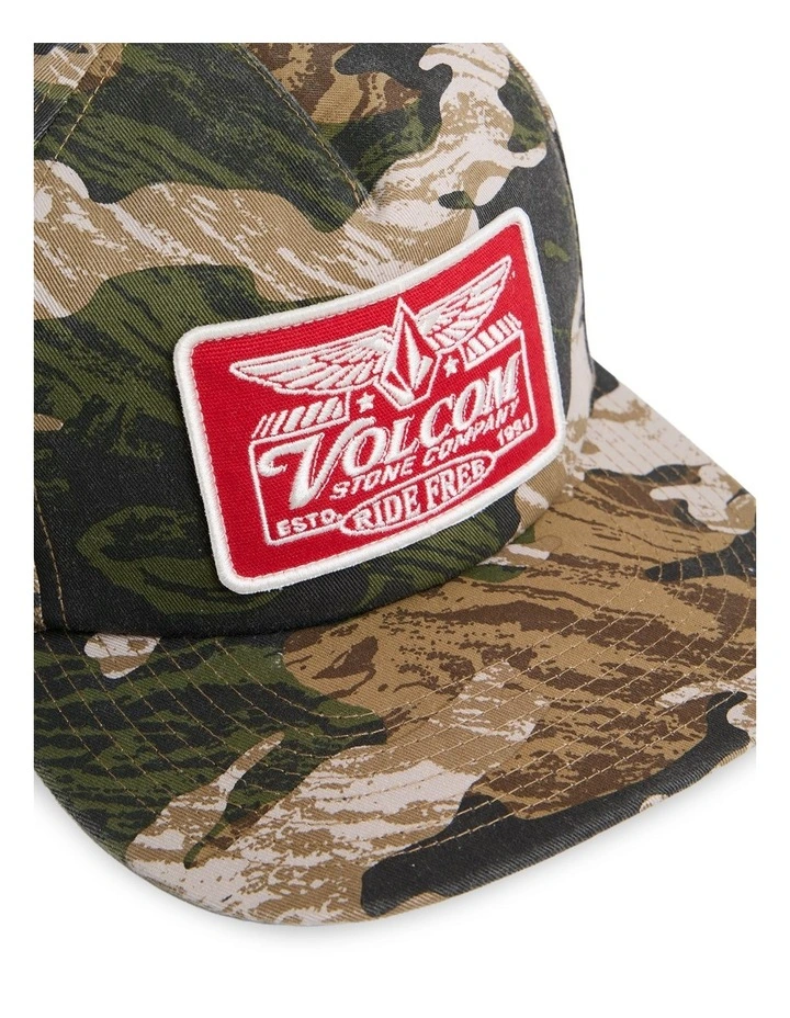 Ride Free 5 Panel Cap in Camo image 3