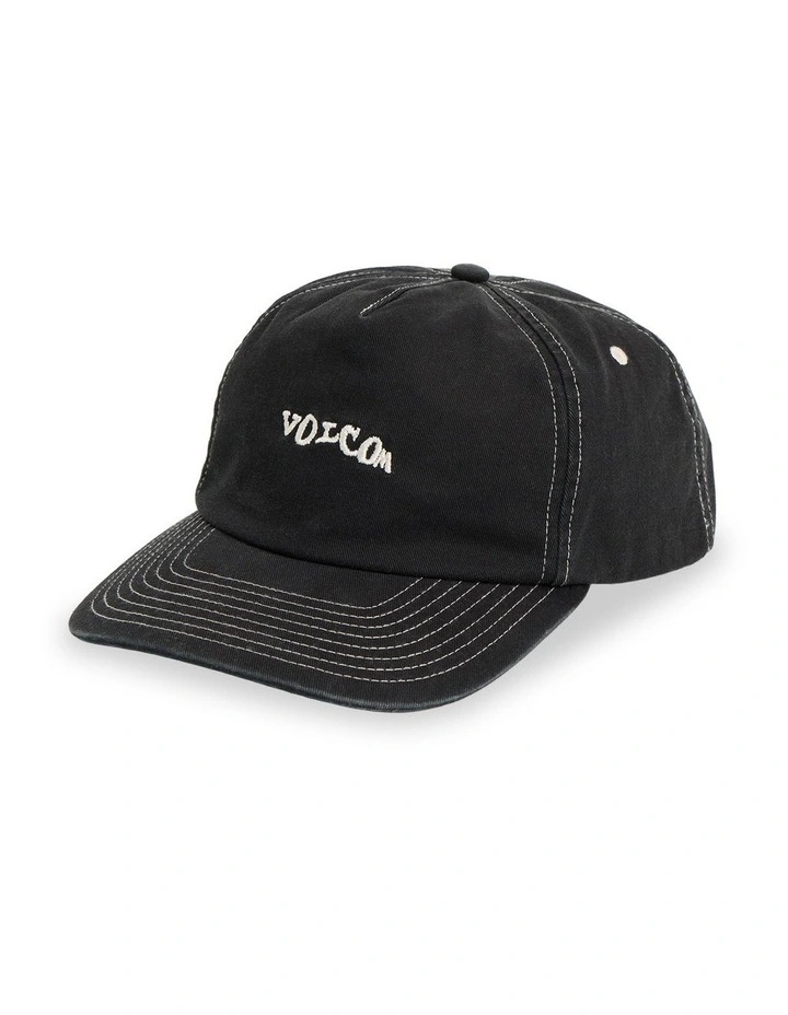 Subject Twill Dad Cap In Black image 1