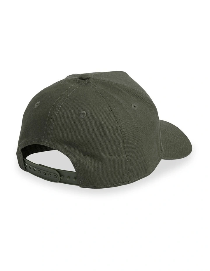 Embossed Stone Flexfit Cap  in Squadron Green image 2