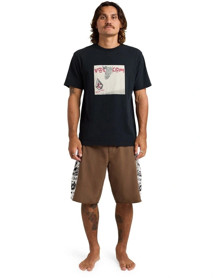 Sidelines Lib 21 Inch Boardshorts In Brown Stone image 6