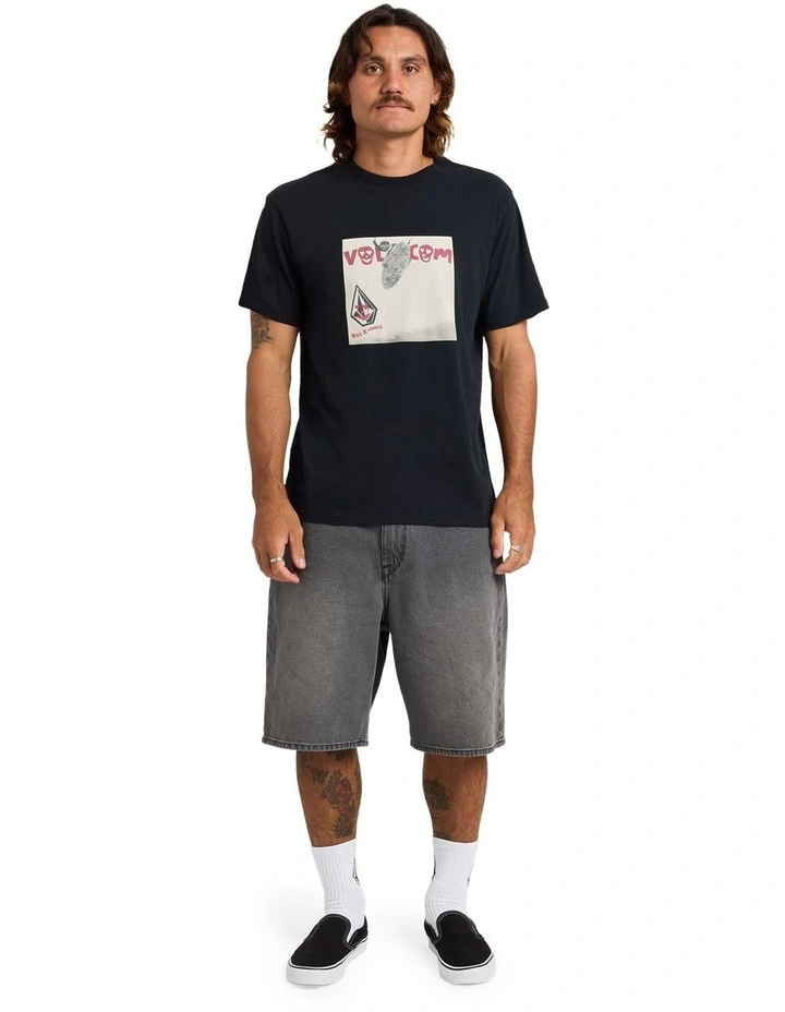 Billow Denim Shorts In Concrete image 5