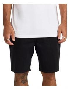 Solver Denim Shorts In Black Out