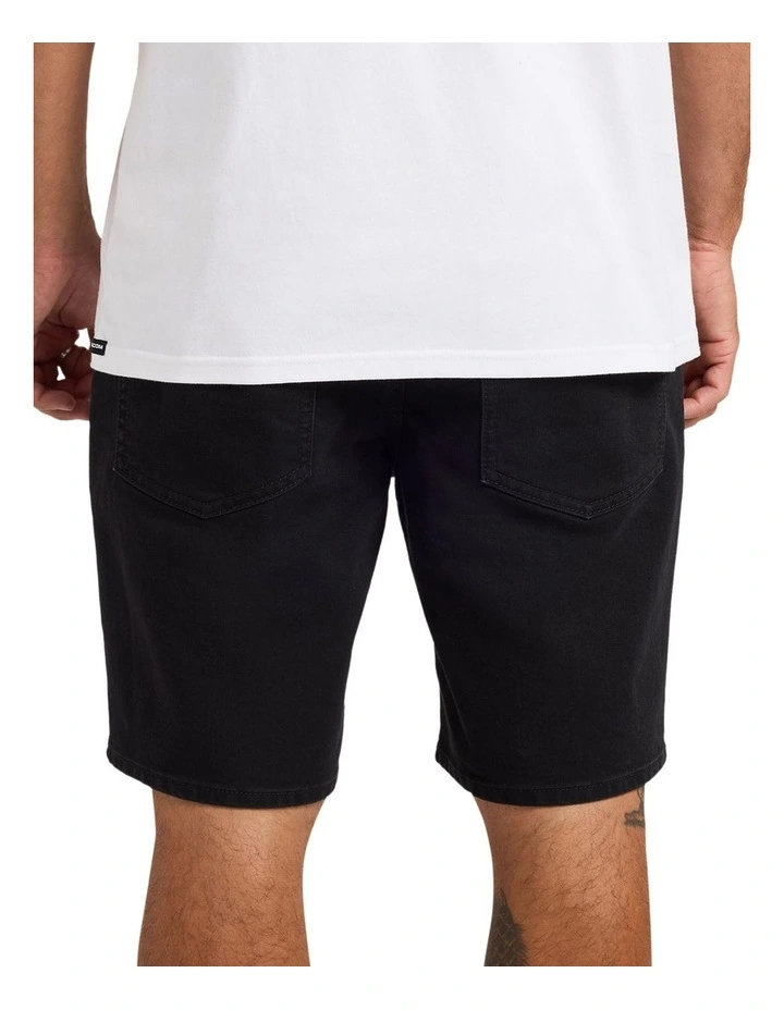 Solver Denim Shorts In Black Out image 2