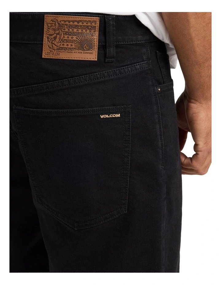 Solver Denim Shorts In Black Out image 4