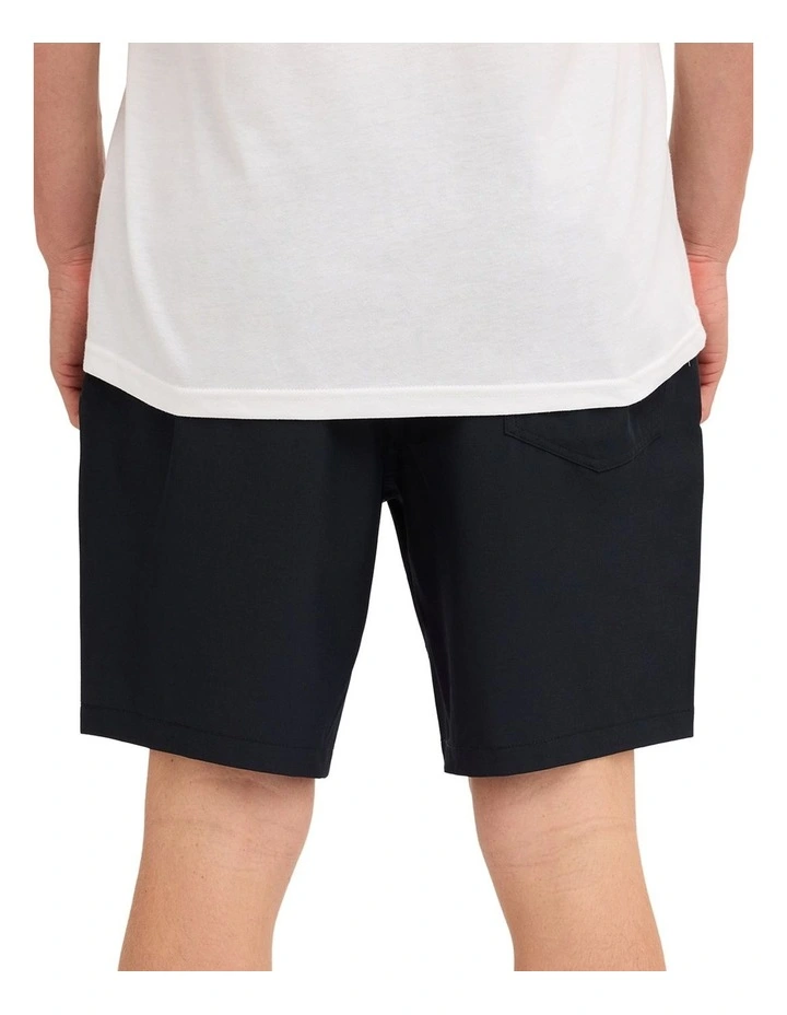 Stones Hybrid Shorts In Black image 2
