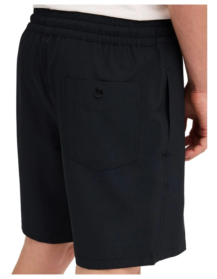 Stones Hybrid Shorts In Black image 4