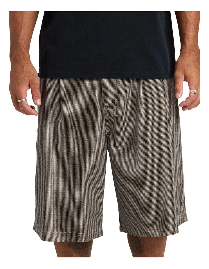 Holter Pleated Shorts In Cacao image 1