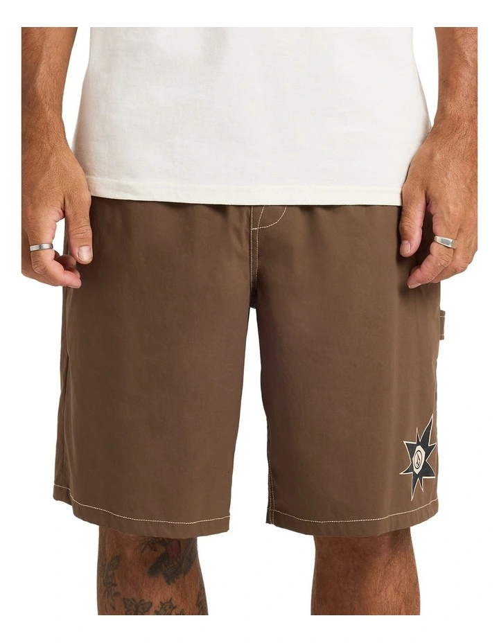 Disturb Short 21 Inch Shorts In Brown Stone image 5