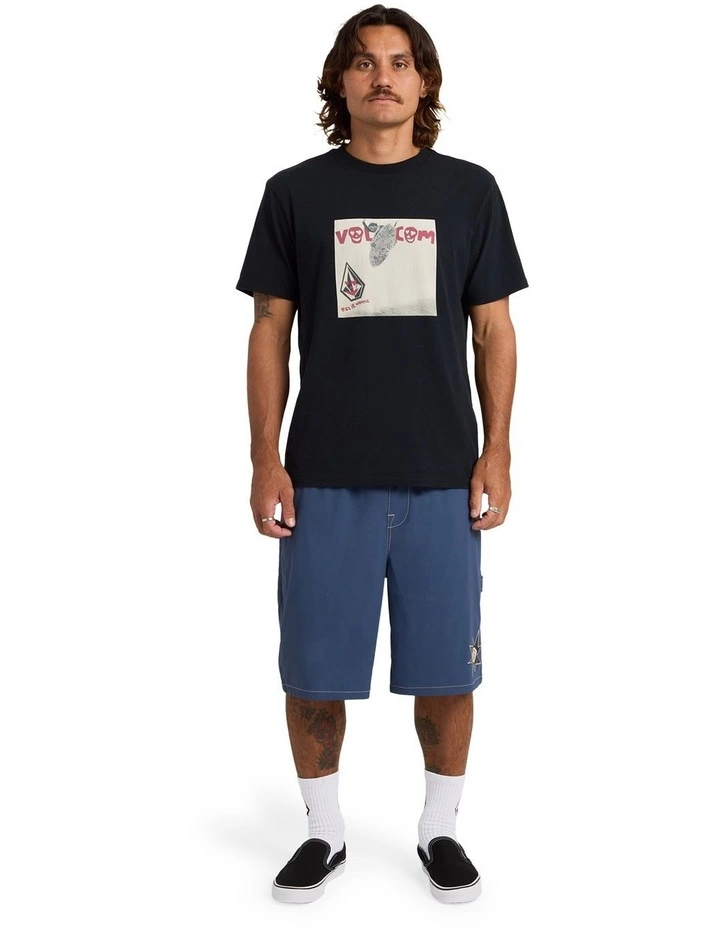 Disturb Short 21 Inch Shorts In Light Navy image 5
