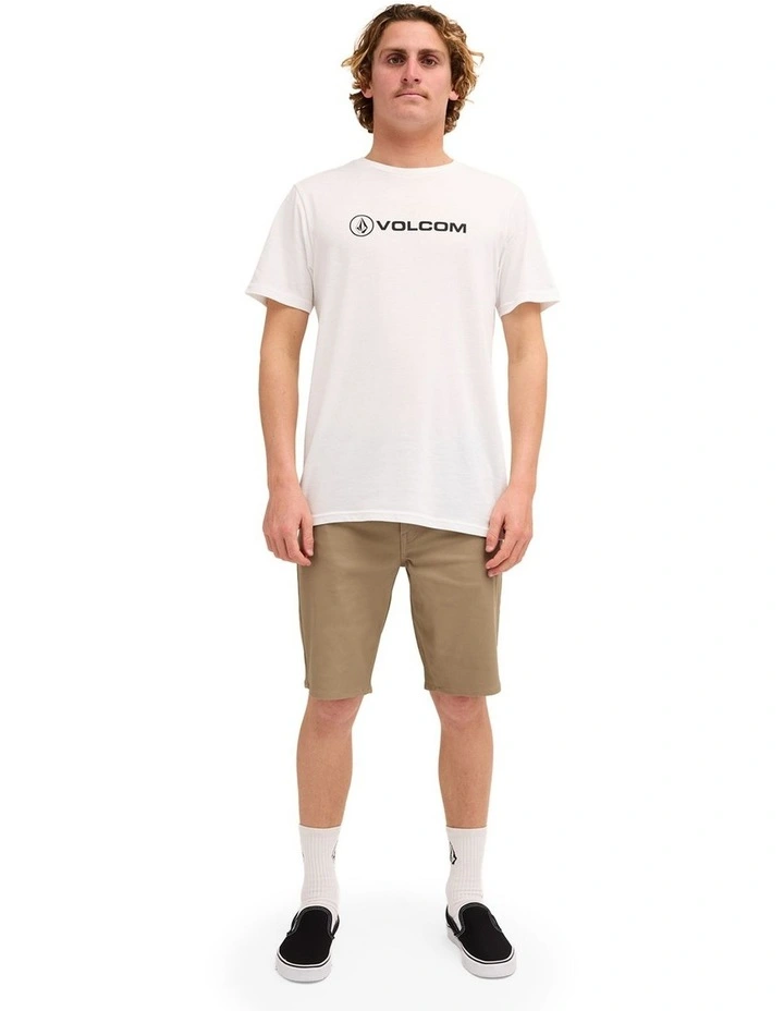 V Solver Twill Shorts In Khaki image 5