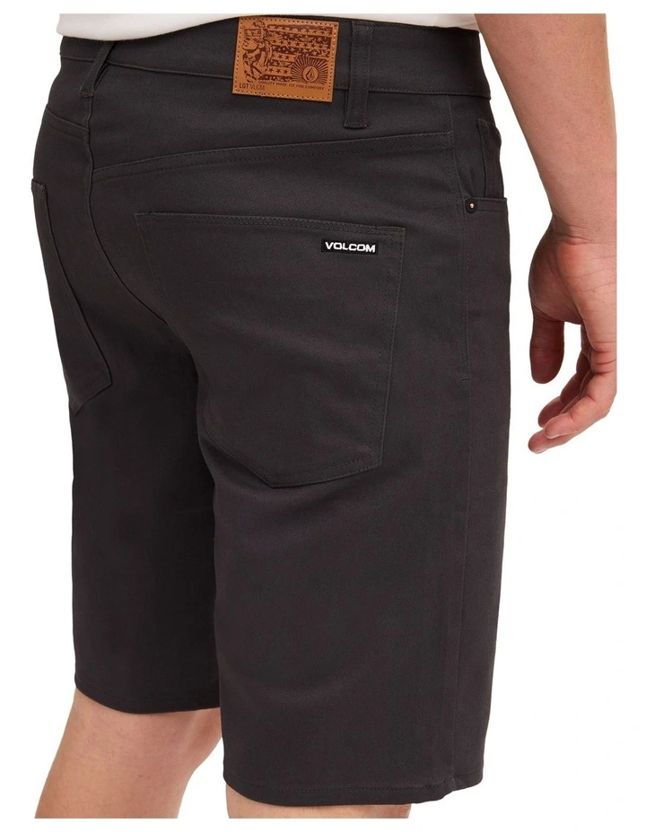 V Solver Twill Shorts In Stealth image 4