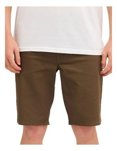 V Solver Twill Shorts In Wintermoss