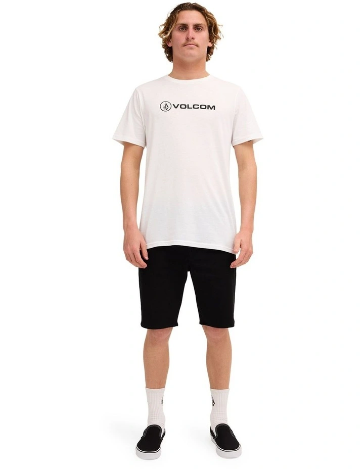 V Modown Twill Shorts In Black image 5