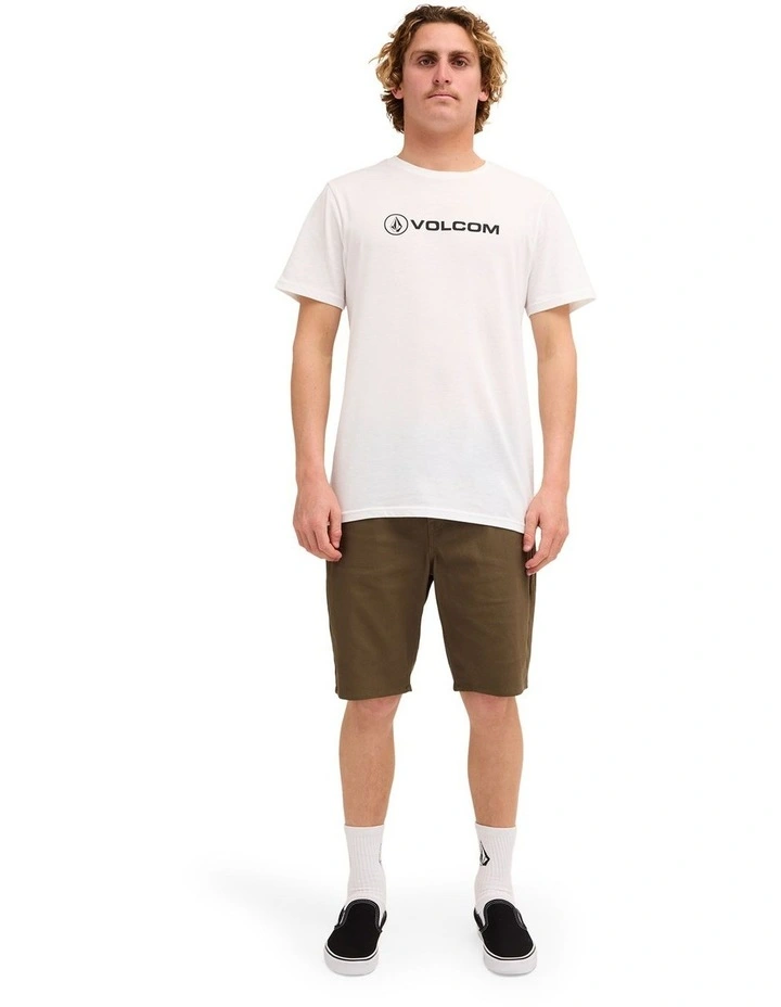 V Modown Twill Shorts In Wintermoss image 5