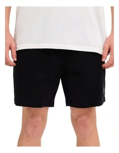 Lethal Stone Elastic Waist Shorts In Black