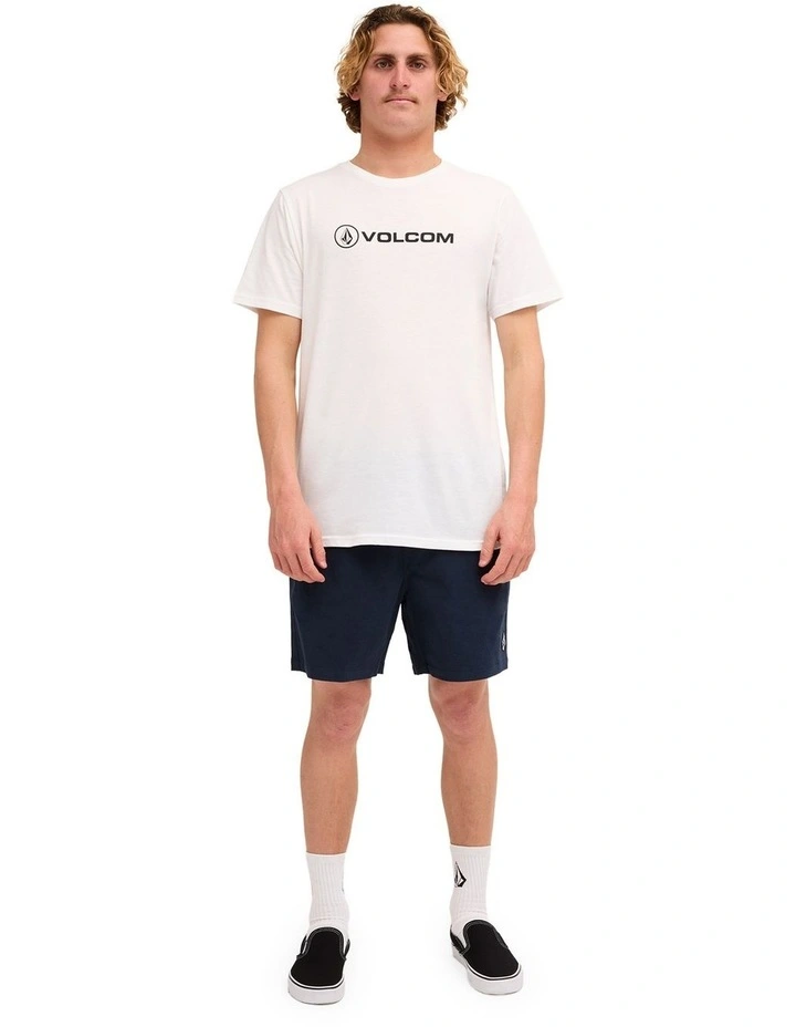 Lethal Stone Elastic Waist Shorts In Navy image 5